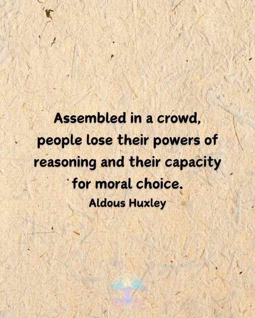Assembled in a crowd, …