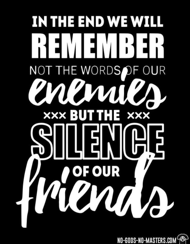 In the end we will remember …