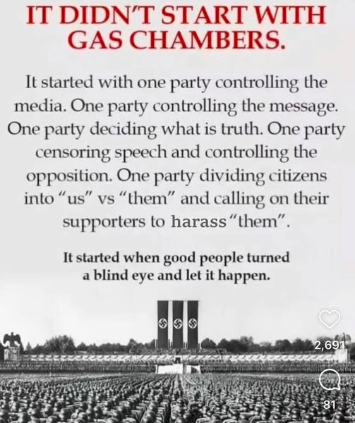 It didn’t start with gas chambers. …