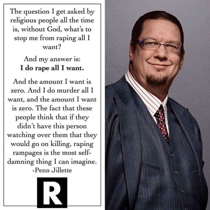 The question I get asked by religious people all the time is, …