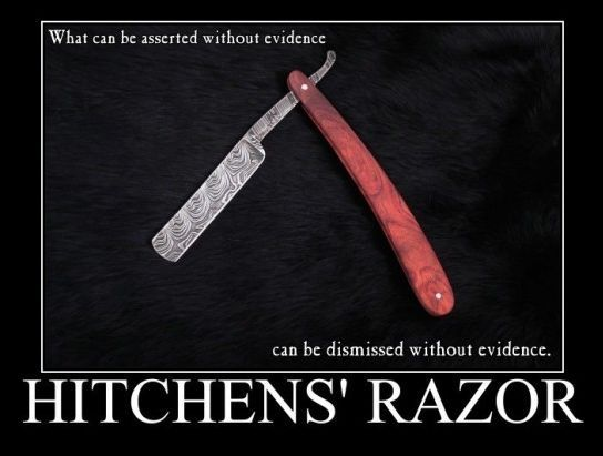 What can be asserted without evidence, …